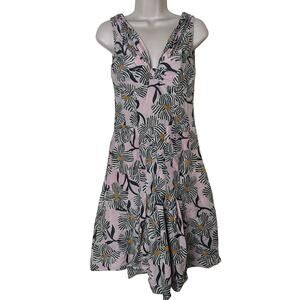 MOSCHINO Cheap & Chic DRESS Cotton Blend Pink Floral Print Romantic Dress sz 8